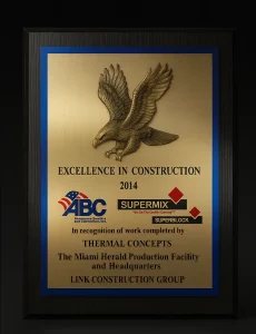2014 ABC Excellence in Construction Award-Thermal-Concepts