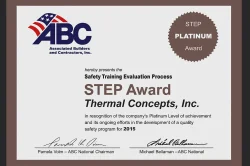 2015 STEP-Platinum-Safety-Award-Thermal-Concepts
